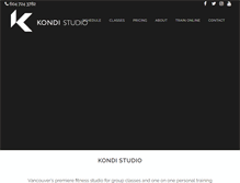 Tablet Screenshot of kondistudio.com